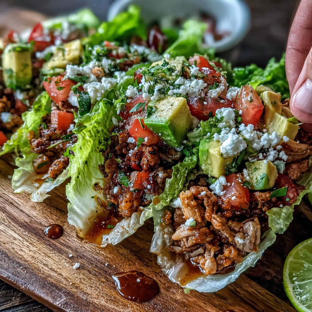 Turkey Taco Lettuce Wraps