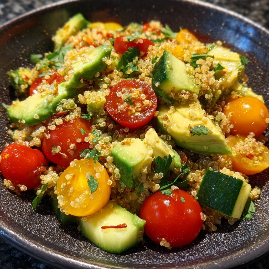 Healthy Avocado Quinoa Salad