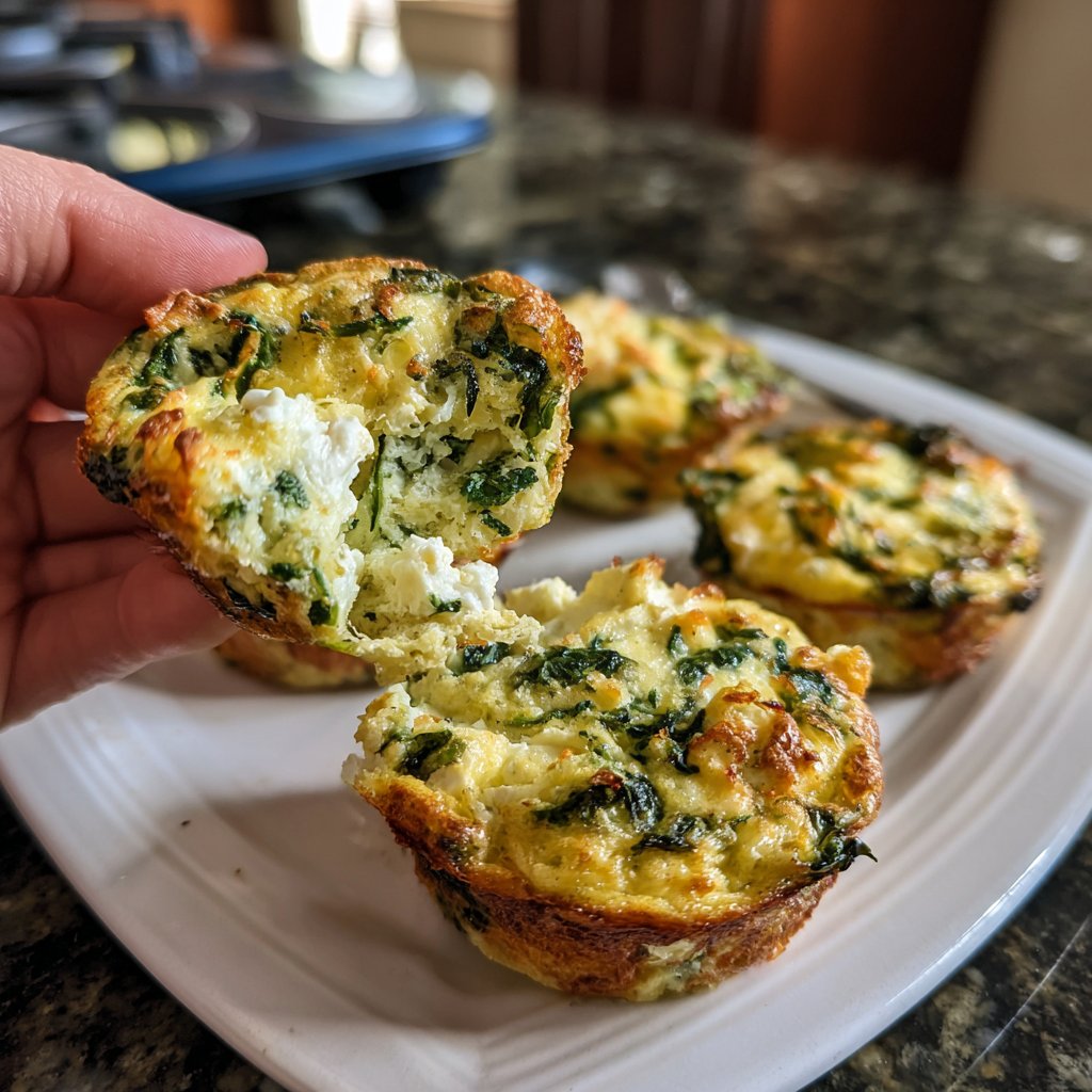 Savory Spinach Frittata Muffins