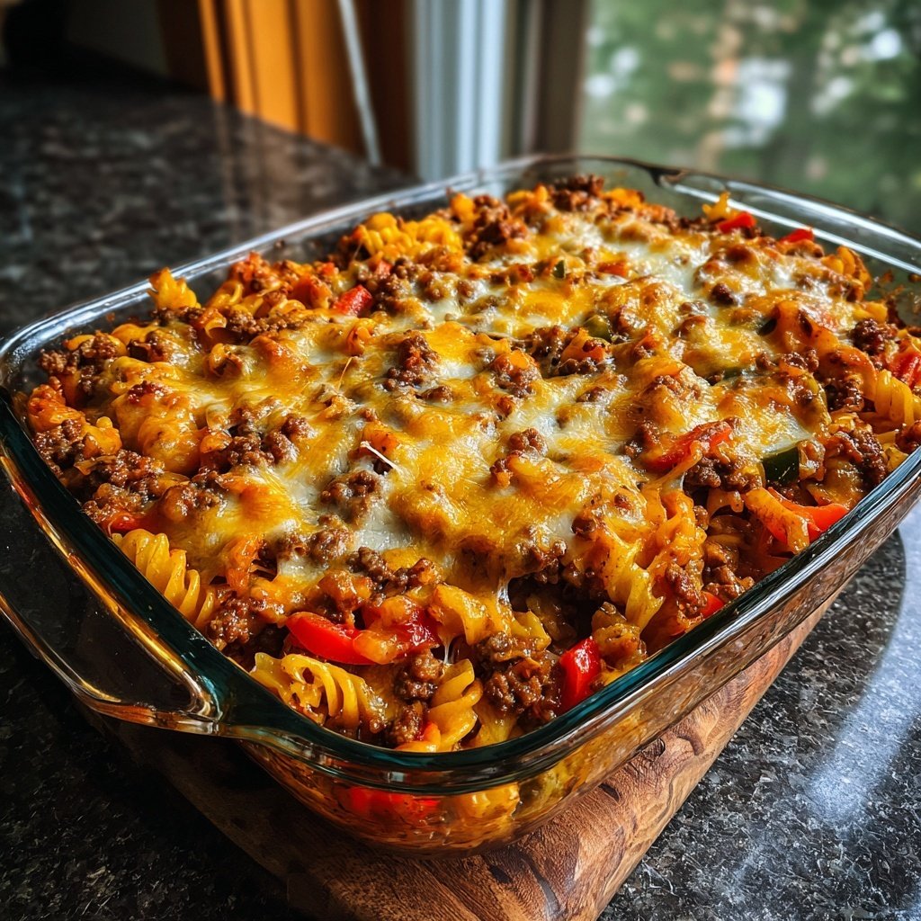 One-Dish Taco Pasta Casserole