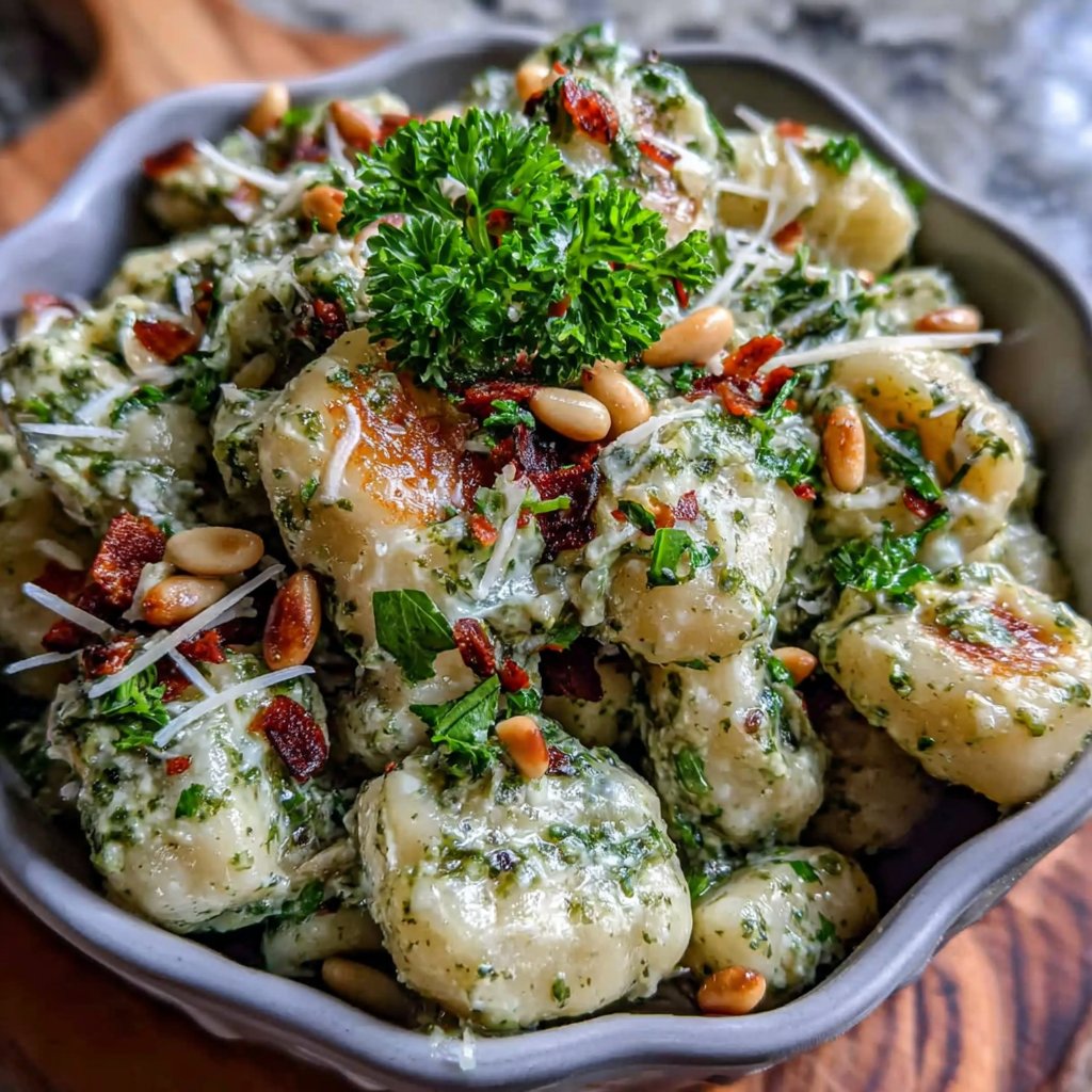 Creamy Pesto Gnocchi