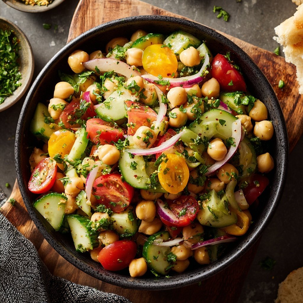 Chickpea Salad with Avocado