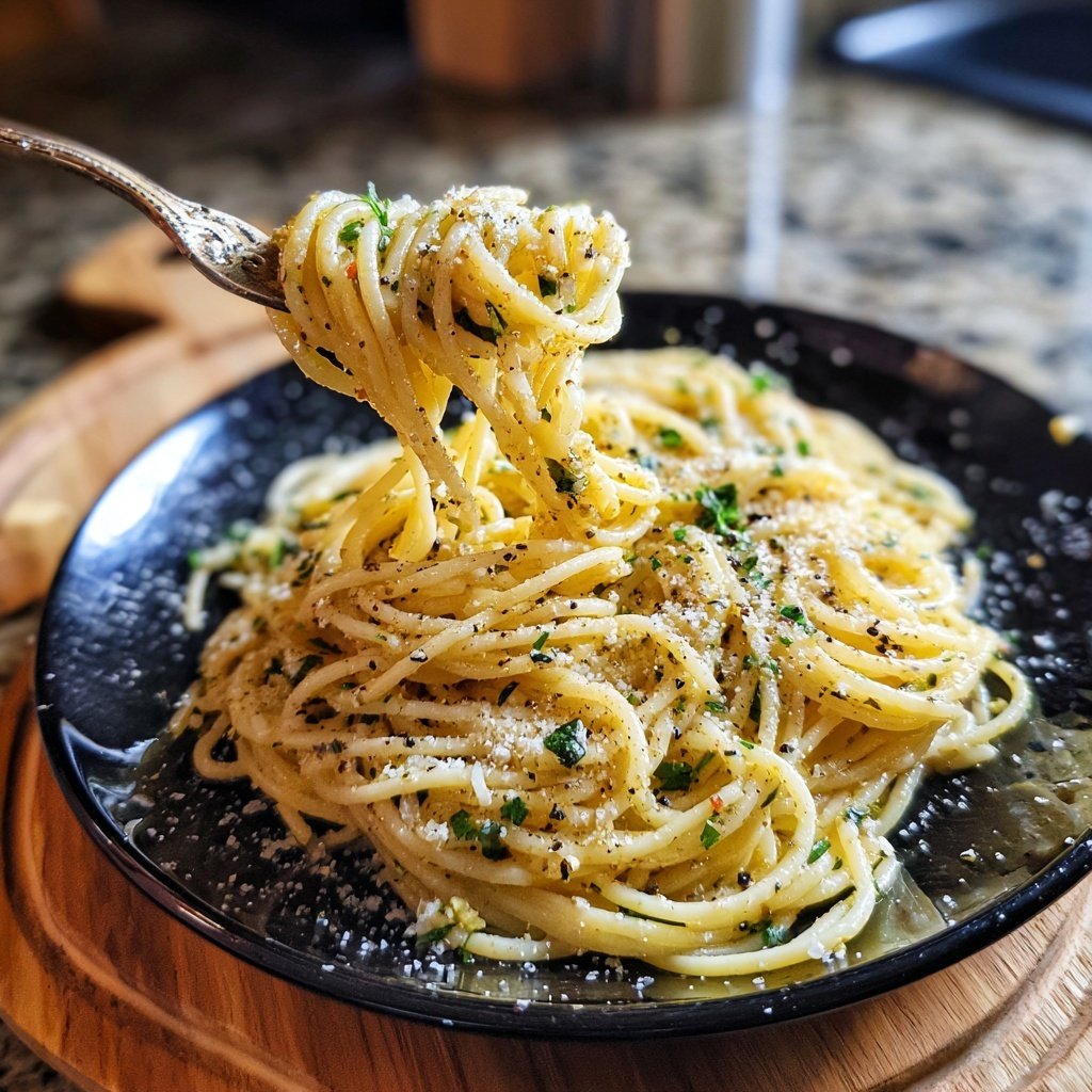 Quick Garlic Butter Pasta