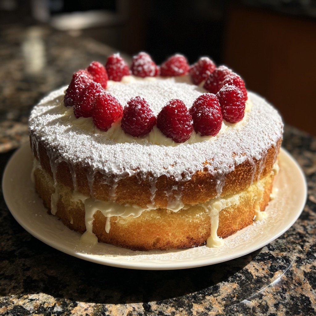 Dessert Vanilla Sponge Cake