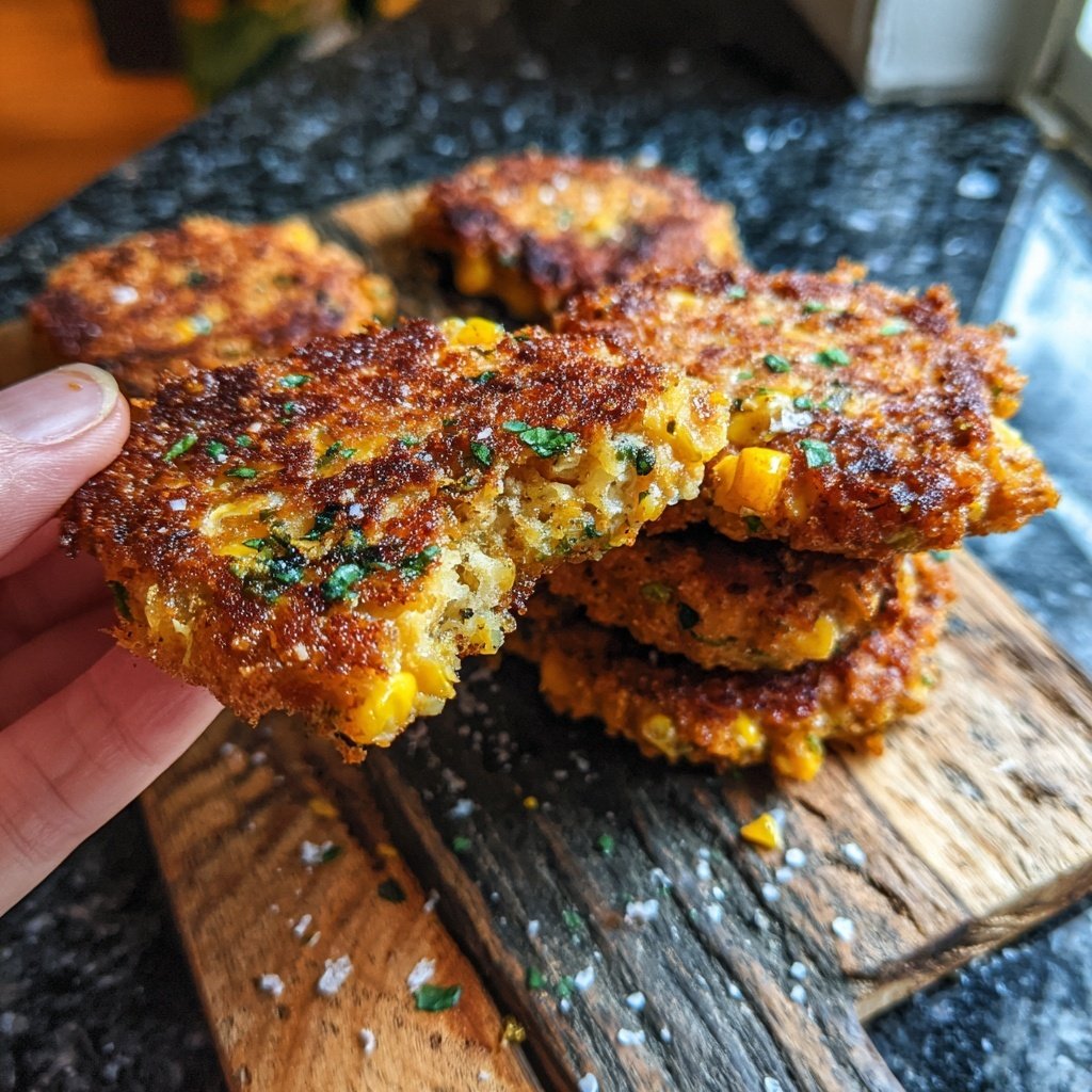 Salmon and Corn Patties